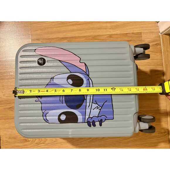 FUL Disney Stitch Hard Shell Carry On Spinner Suitcase 15” Blue - Picture 7 of 8